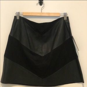 Faux Suede/ Faux Leather Zara Skirt!